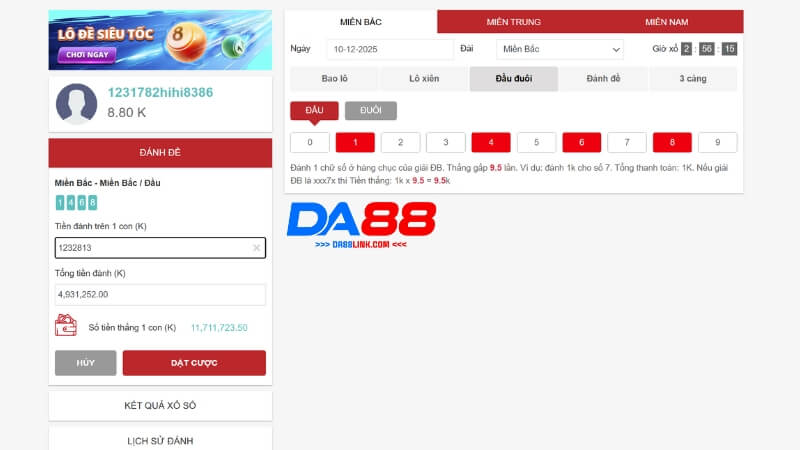 Hướng dẫn chơi lô đề truyền thống DA88 chi tiết cho người chơi mới Hướng dẫn chơi lô đề truyền thống DA88 chi tiết cho người chơi mới